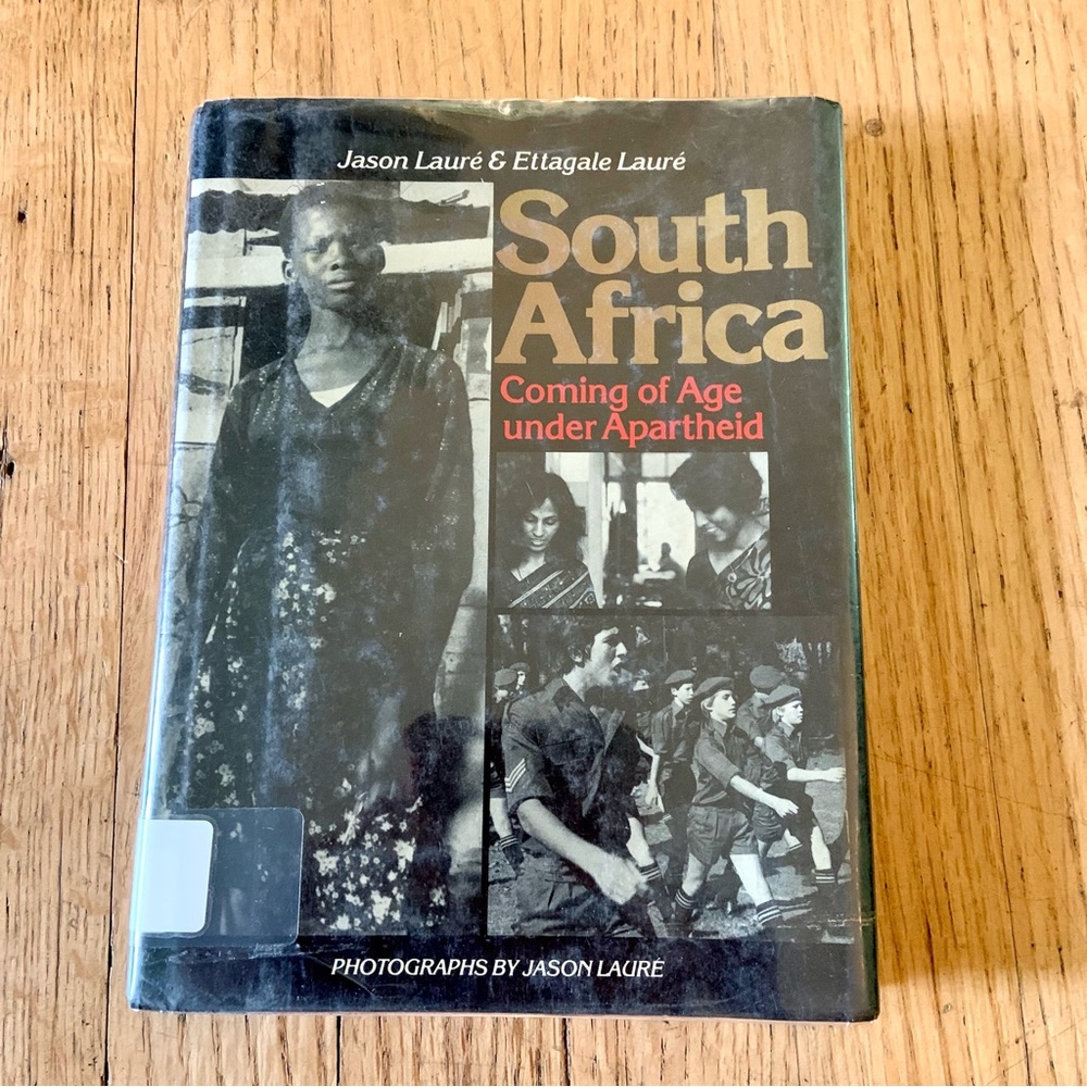 South Africa Coming Age Apartheid Laure Ex-Library Mylar Cover Hardcover DJ